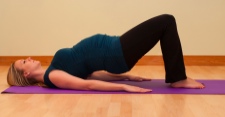 bridge pose prenatal yoga 2